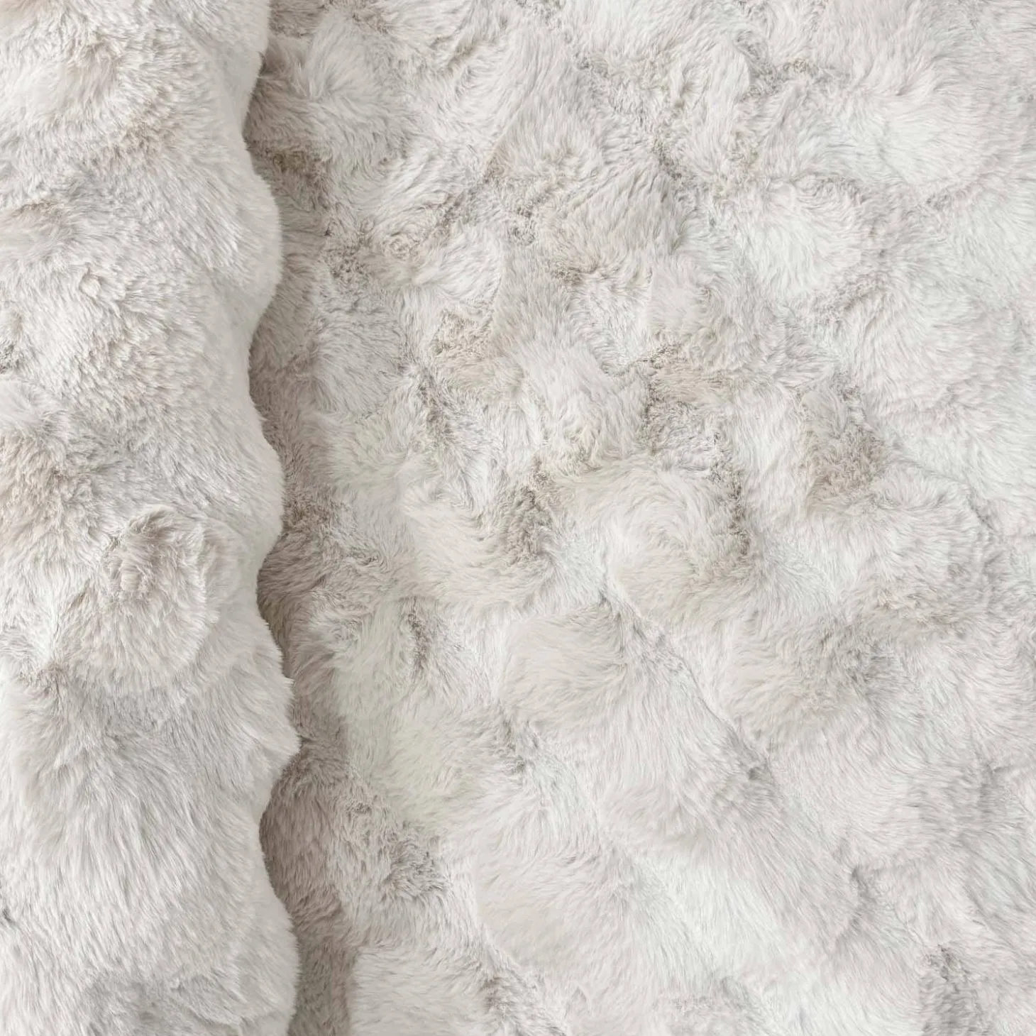 Alfombra de interior bubble blanca efecto pelo sintético
