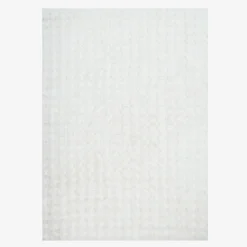 Alfombra de interior bubble blanca efecto pelo sintético