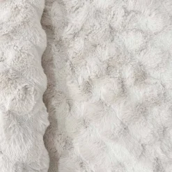 Alfombra de interior bubble blanca efecto pelo sintético