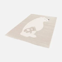Alfombra infantil beige / crema, alfombra osito
