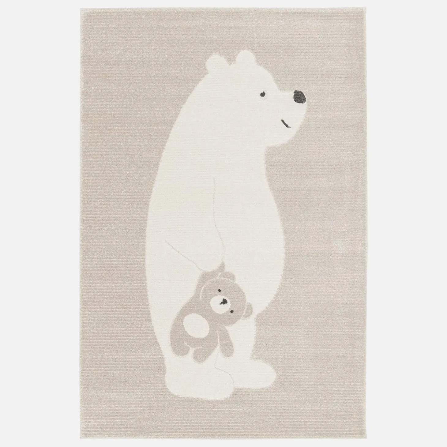 Alfombra infantil beige / crema, alfombra osito