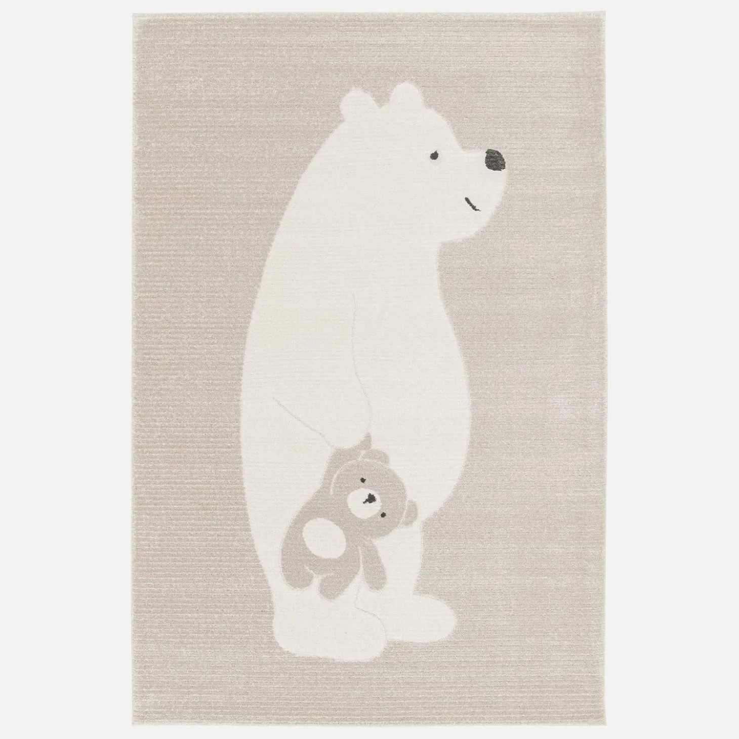 Alfombra infantil beige / crema, alfombra osito