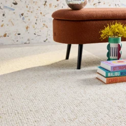 Alfombra interior borreguito crema efecto jaspeado