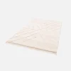 Alfombra interior con ligeros relieves crema