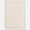 Alfombra interior con motivo étnico bereber, beige y crema