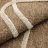 Alfombra interior efecto yute en relieve blanco