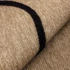 Alfombra interior efecto yute, motivo gráfico en relieve negro