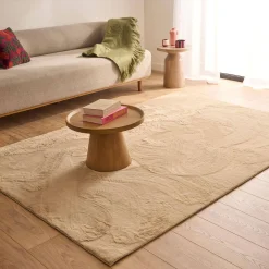 Alfombra interior lisa beige