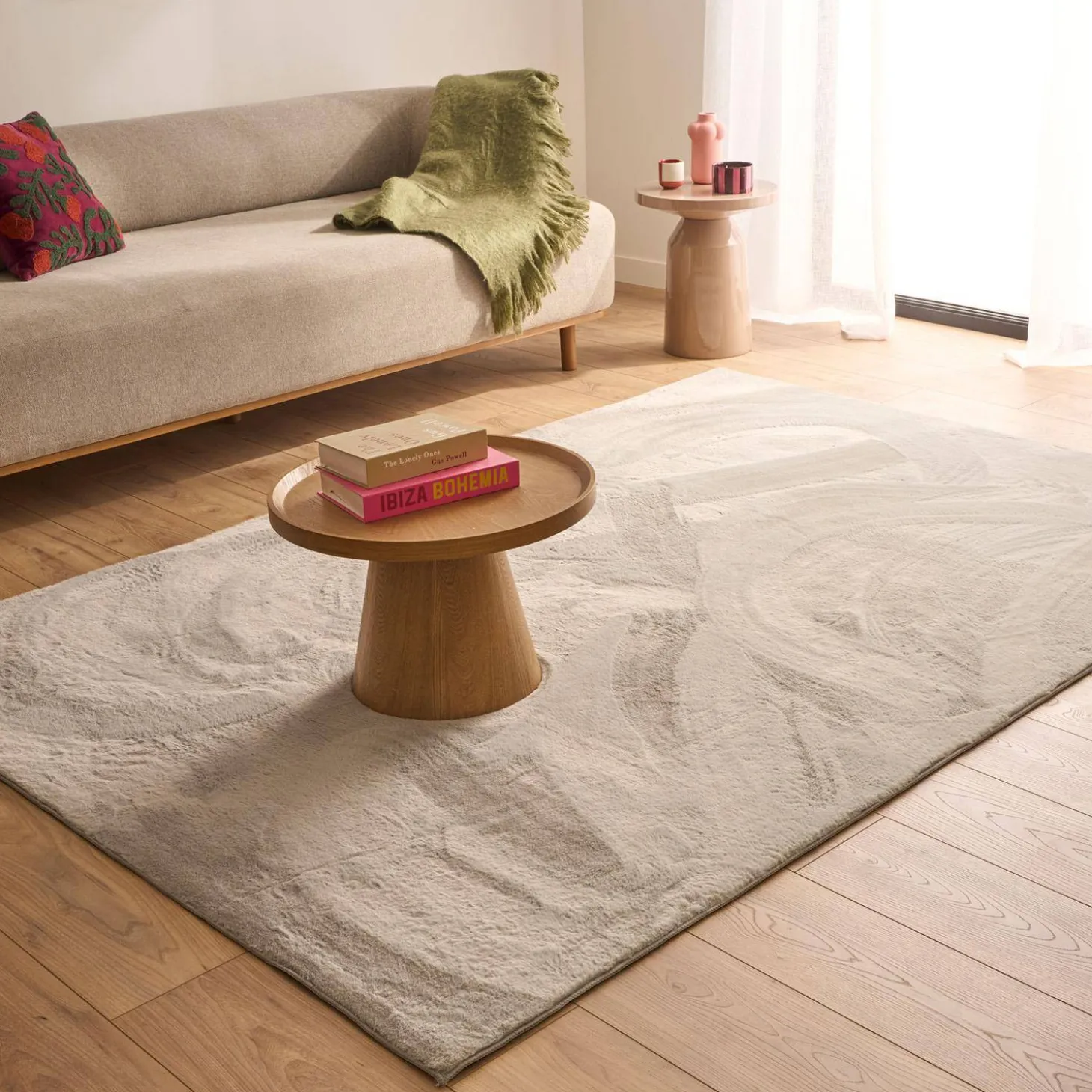 Alfombra interior lisa gris