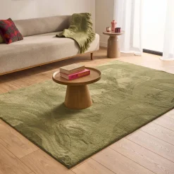 Alfombra interior lisa verde