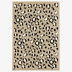 Alfombra interior motivo leopardo beige