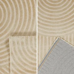 Alfombra interior motivo arcos beige