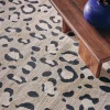 Alfombra interior motivo leopardo beige