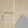Alfombra interior motivo arcos beige