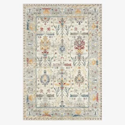 Alfombra interior motivo oriental/persa multicolor