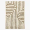 Alfombra interior shaggy motivos geométricos beige