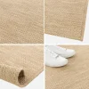 Alfombra interior/exterior efecto yute color natural