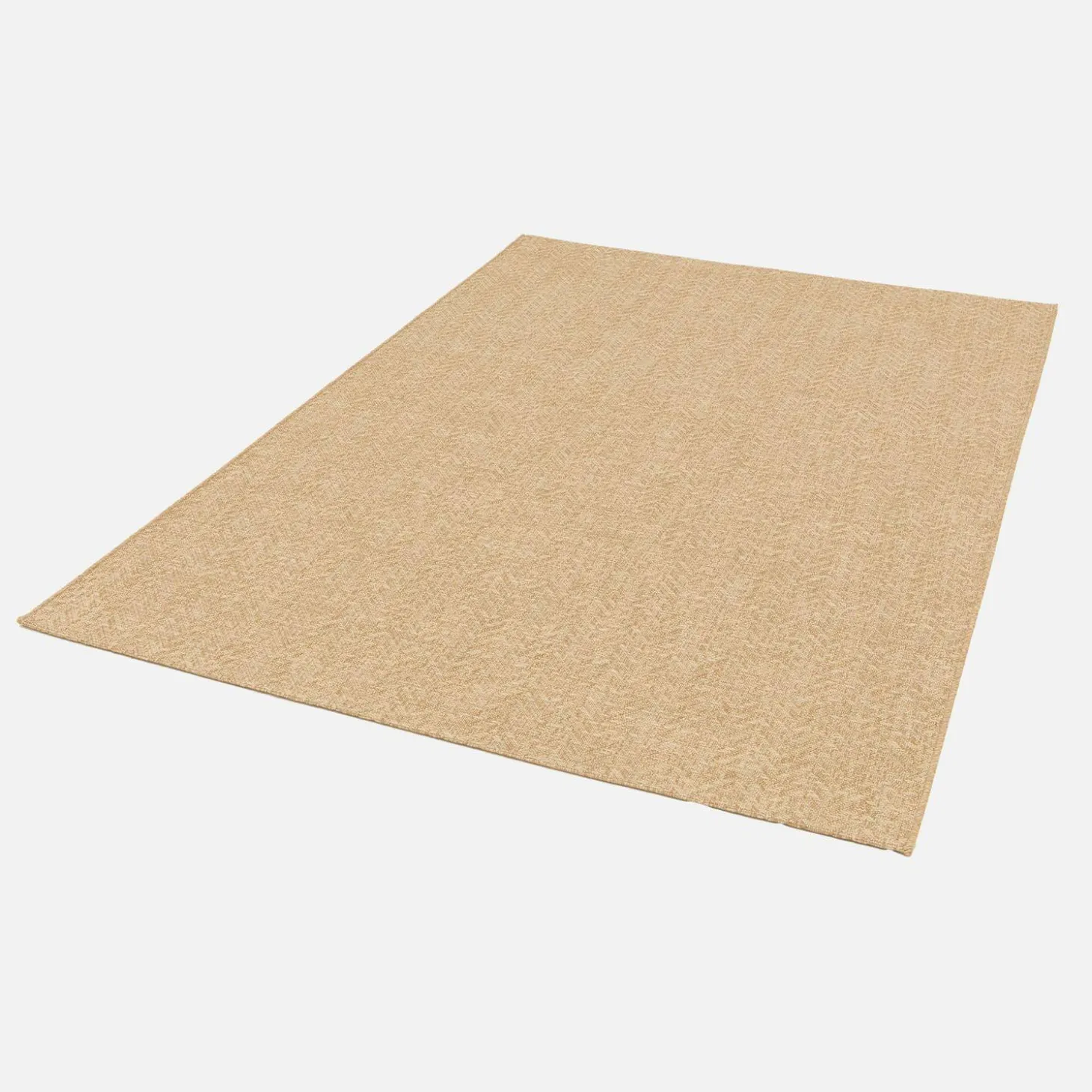 Alfombra interior/exterior efecto yute color natural
