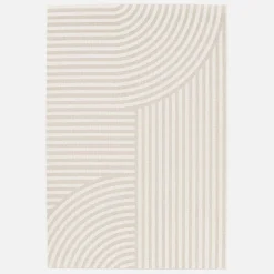 Alfombra interior/exterior diseño arcos beige