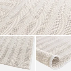 Alfombra interior/exterior diseño arcos beige