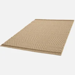 Alfombra interior/exterior efecto yute color natural