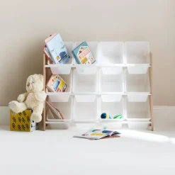 Almacenamiento infantil para juguetes, 12 compartimentos