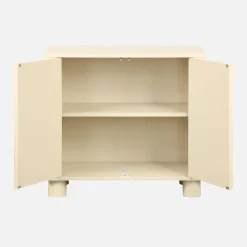 Aparador efecto madera de mango con 2 puertas, 80cm