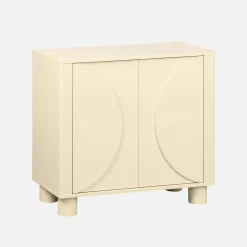 Aparador efecto madera de mango con 2 puertas, 80cm