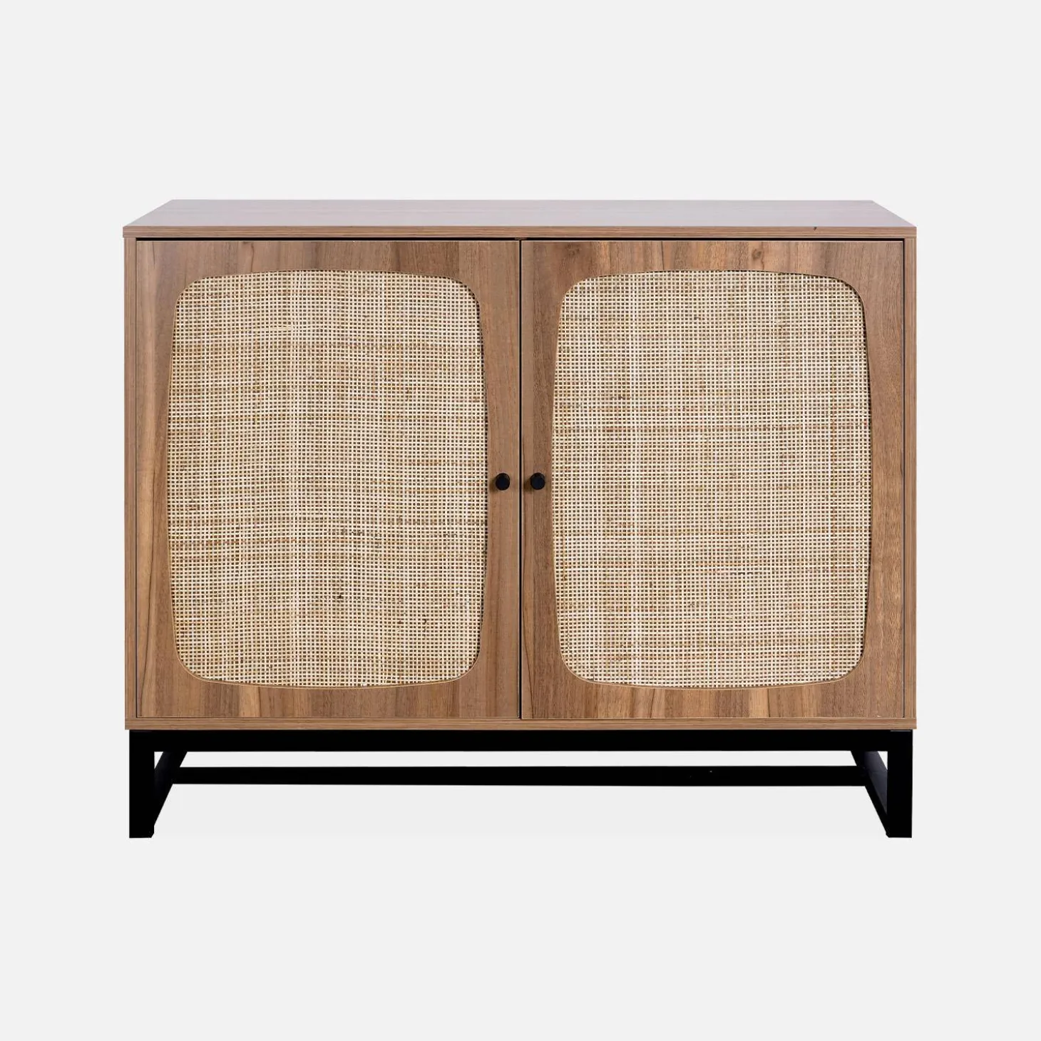 Aparador 2 puertas caña y madera, 100cm