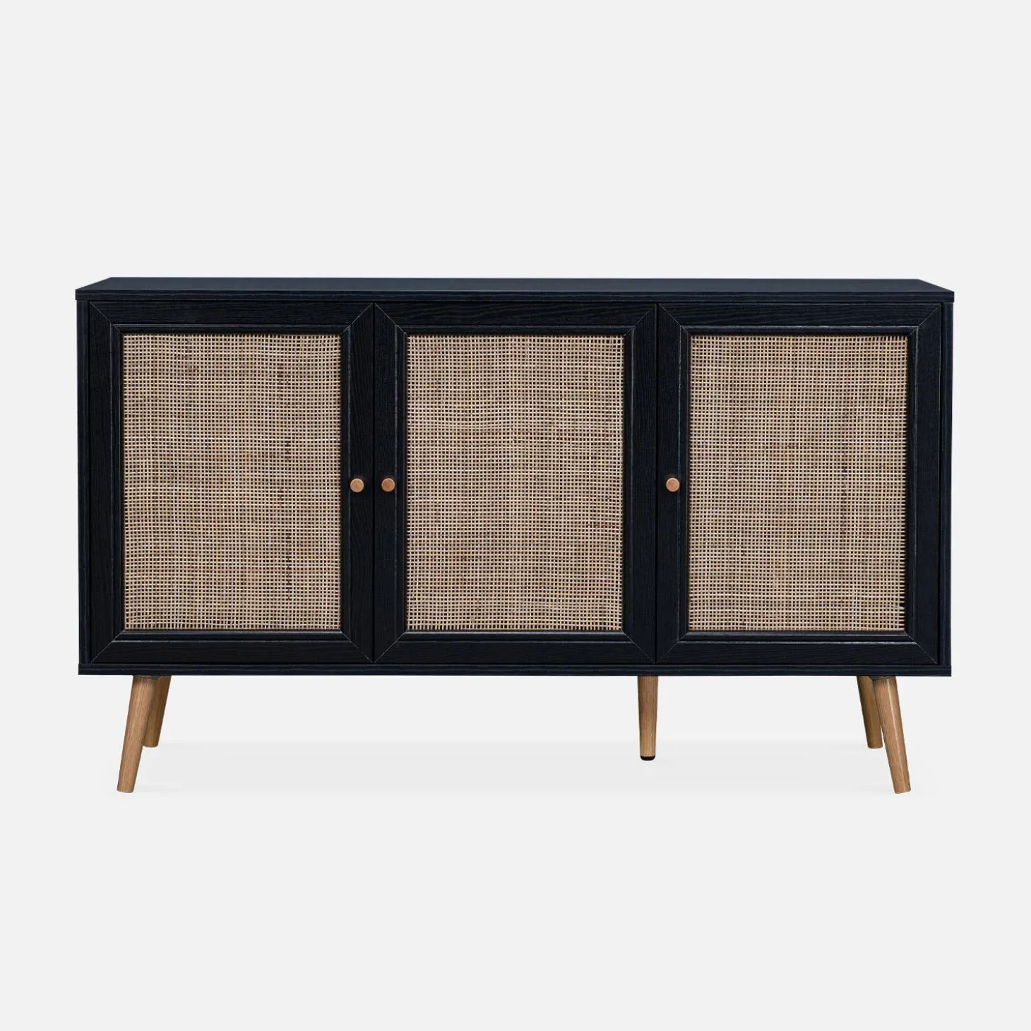 Aparador 3 puertas de caña, 120cm
