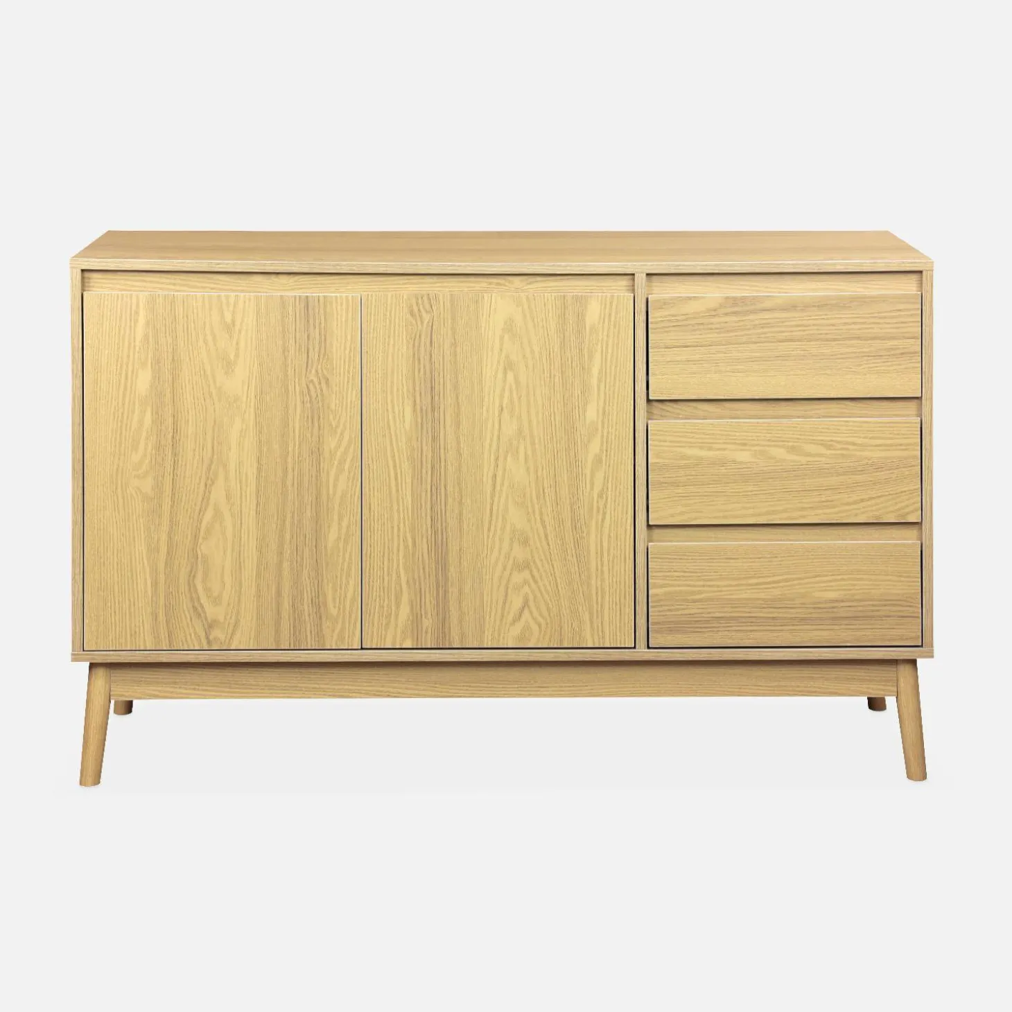 Aparador de efecto madera con 2 puertas, 120cm