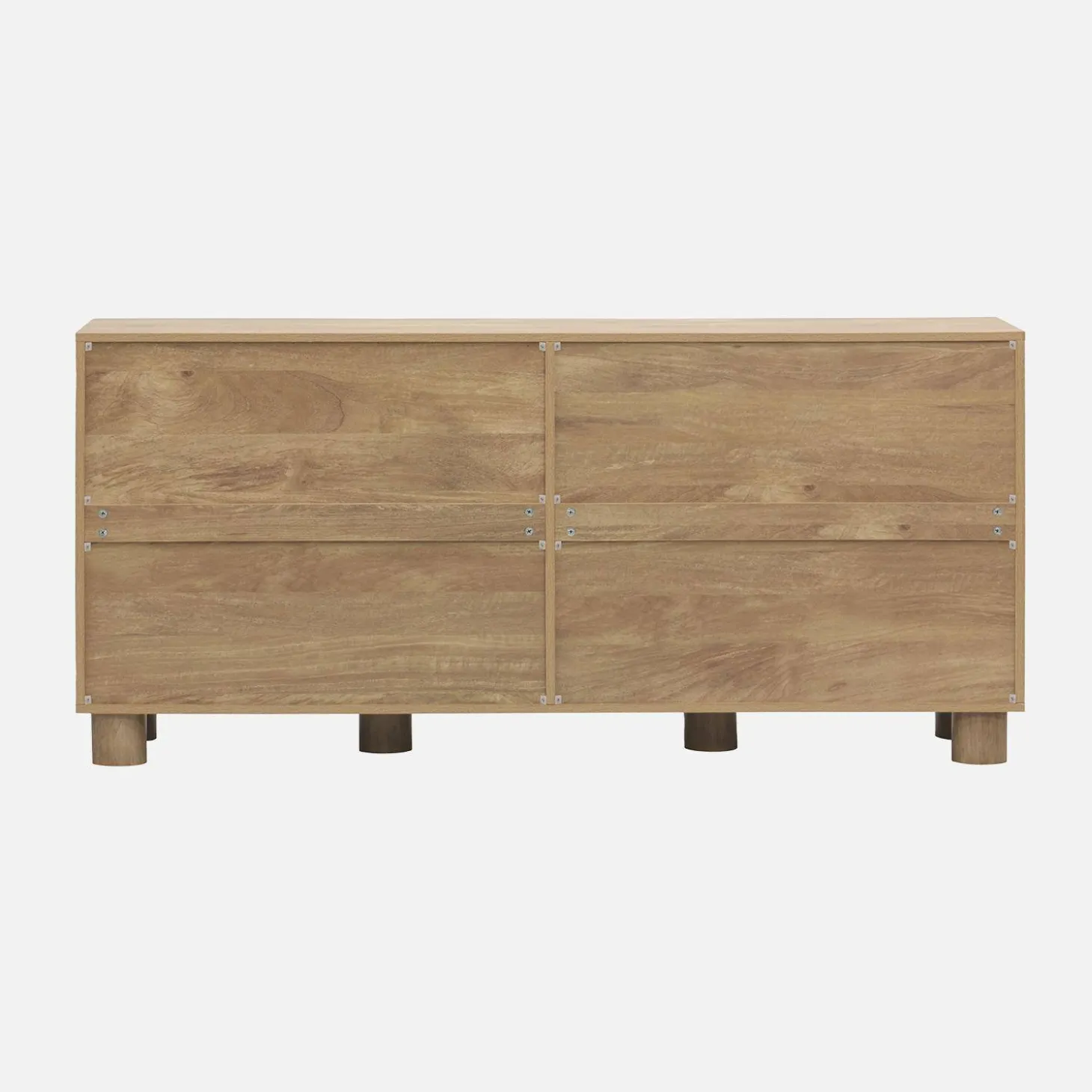 Aparador efecto madera con 4 puertas, 155cm