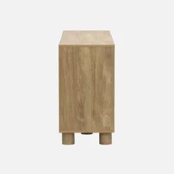 Aparador efecto madera con 4 puertas, 155cm