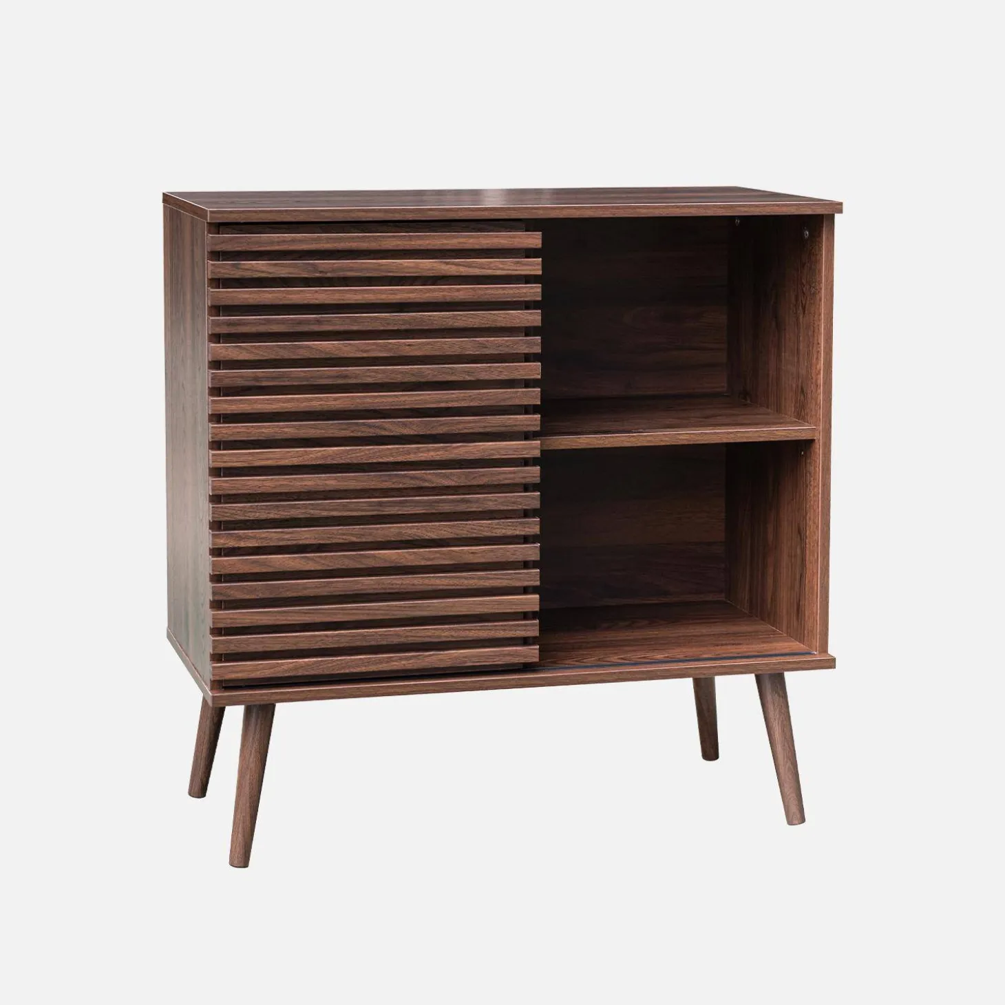 Aparador escandinavo con decoración de madera, 80cm