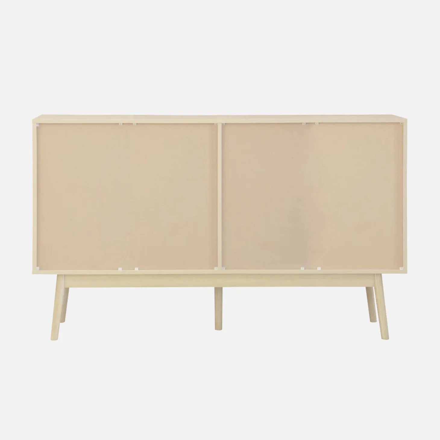 Aparador escandinavo efecto madera con 2 puertas, 150cm