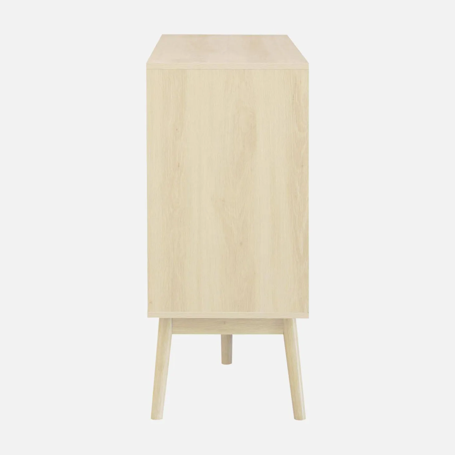 Aparador escandinavo efecto madera con 2 puertas, 150cm