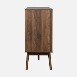 Aparador escandinavo efecto madera con 2 puertas, 150cm