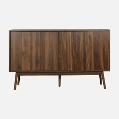 Aparador escandinavo efecto madera con 2 puertas, 150cm