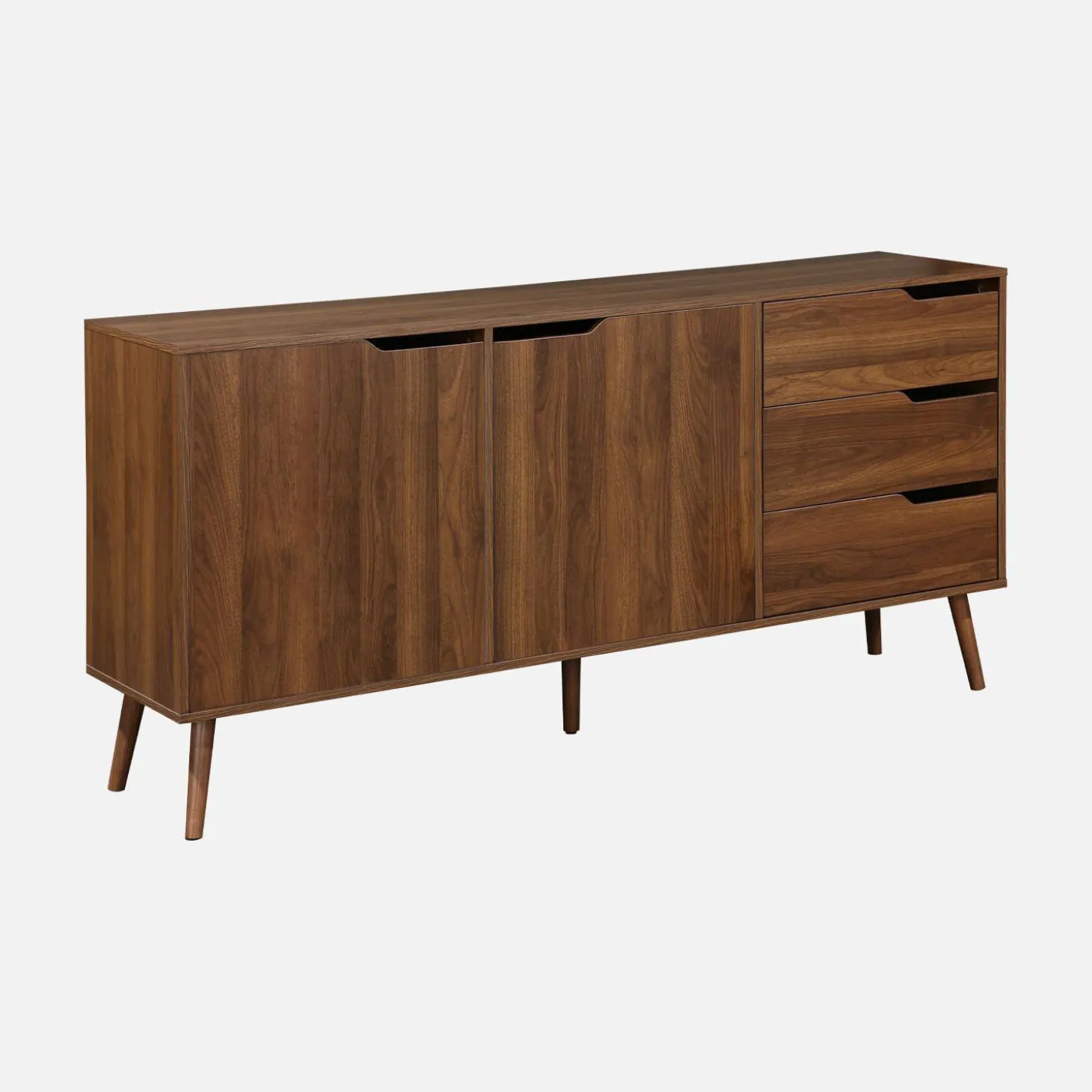Aparador estilo escandinavo con 2 puertas, 160cm