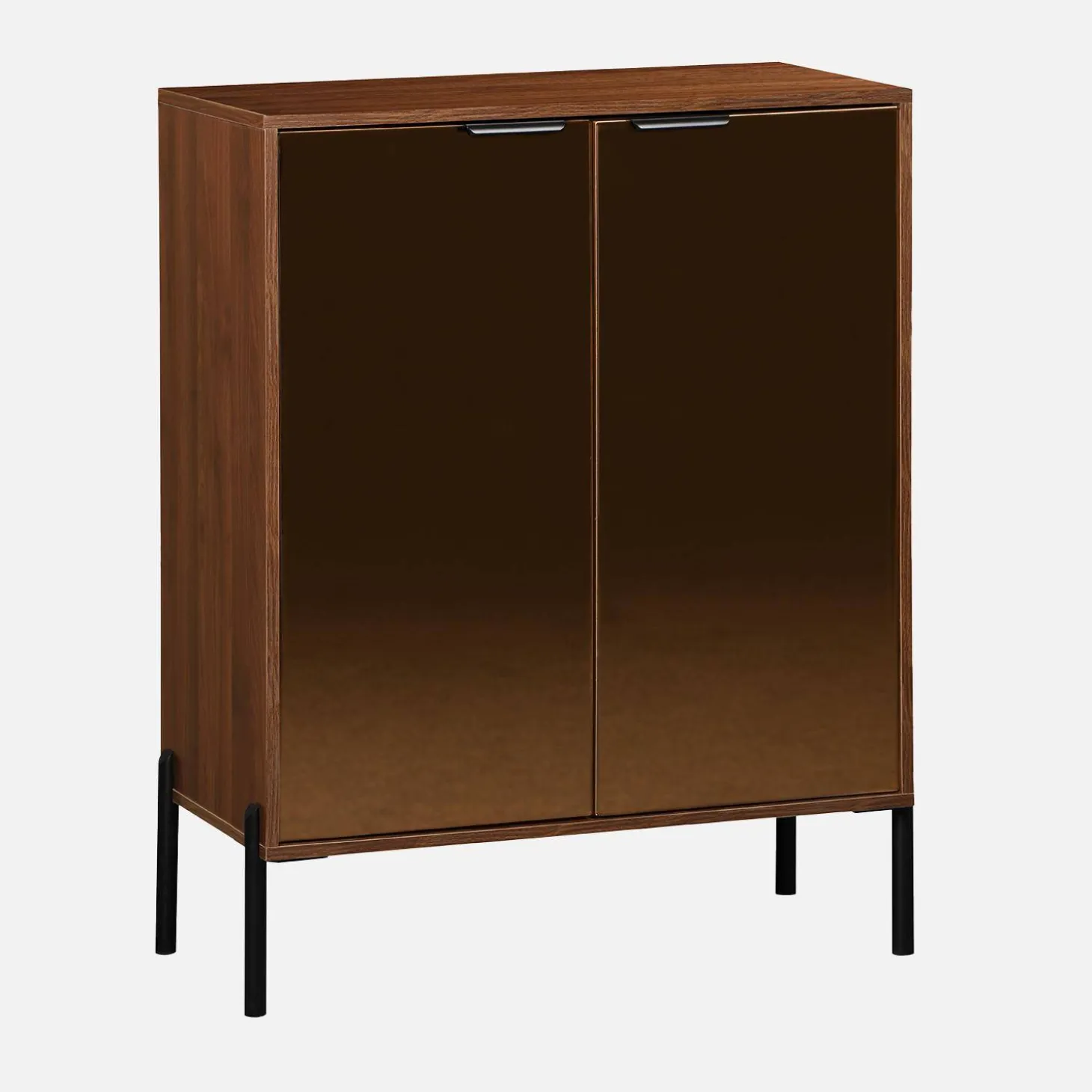 Aparador vintage efecto madera de nogal 83cm