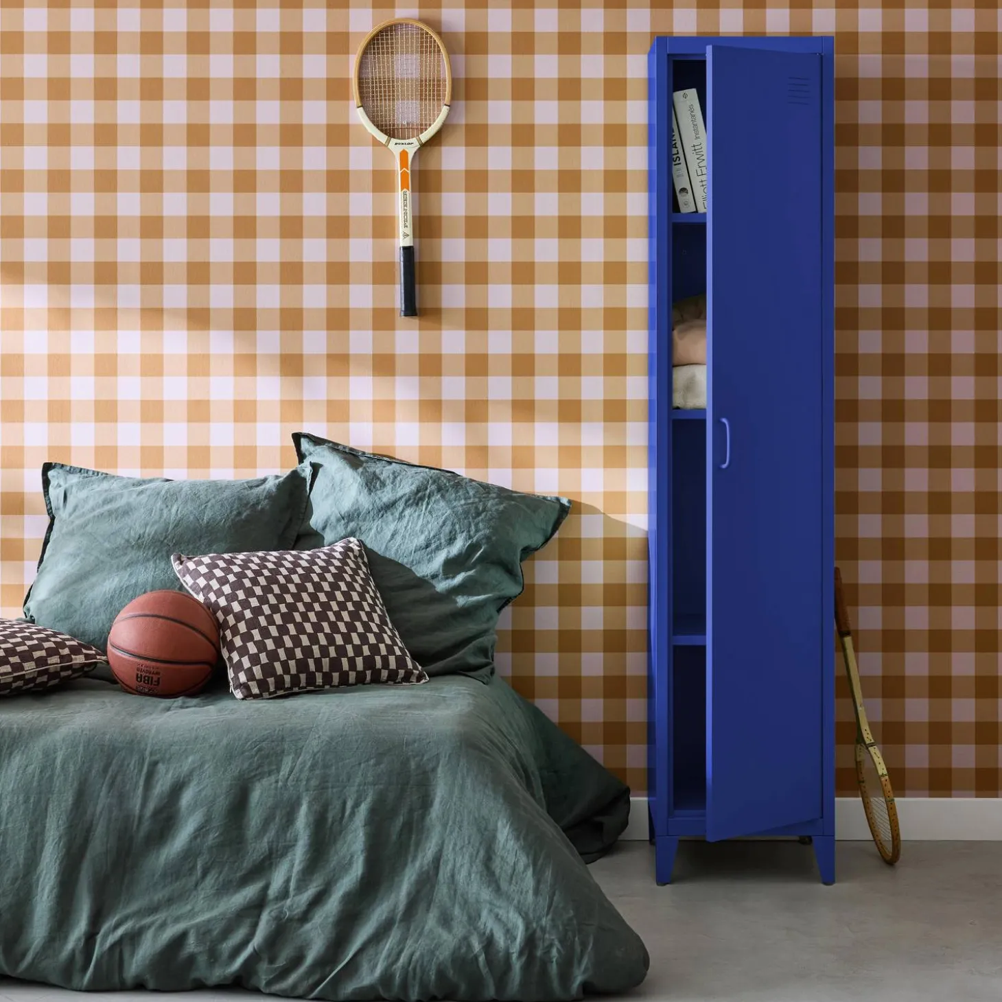 Armario dormitorio industrial con 4 espacios de almacenamiento
