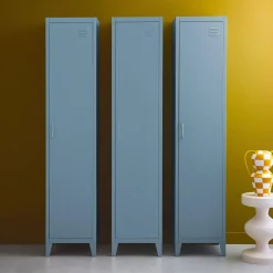 Armario dormitorio industrial con 4 almacenamientos, set de 3