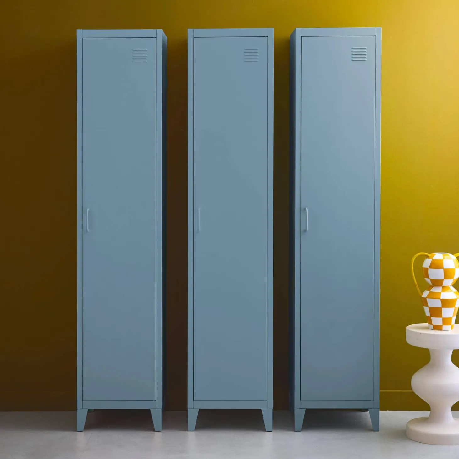 Armario dormitorio industrial con 4 almacenamientos, set de 3