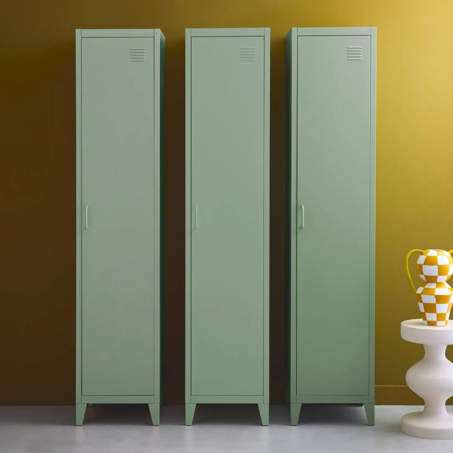 Armario dormitorio industrial con 4 almacenamientos, set de 3