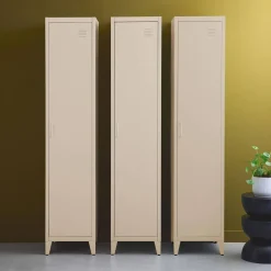 Armario dormitorio industrial con 4 almacenamientos, set de 3