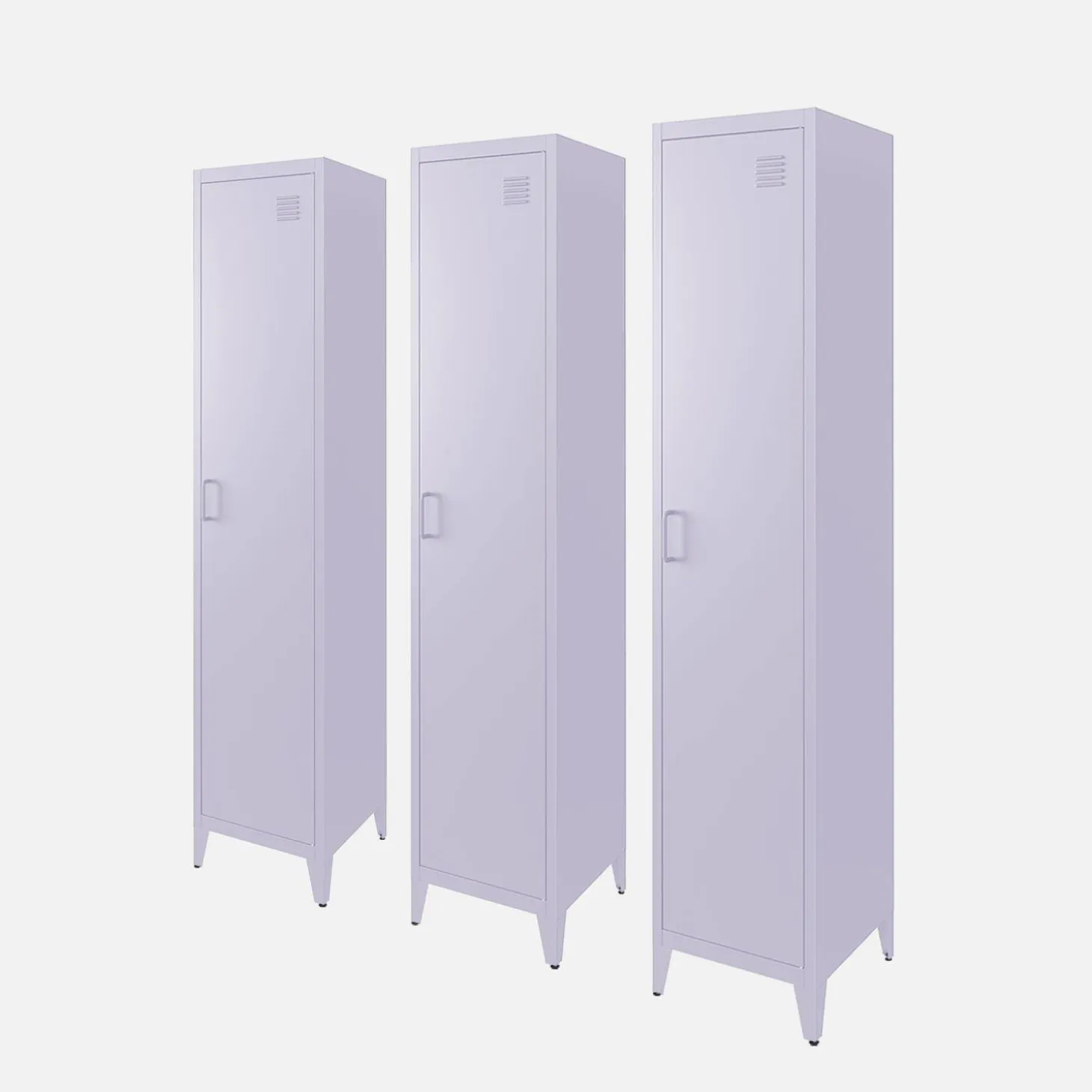 Armario dormitorio industrial con 4 almacenamientos, set de 3