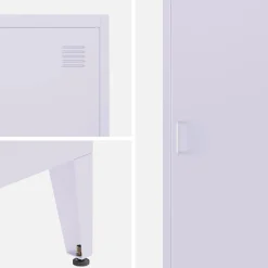 Armario dormitorio industrial con 4 almacenamientos, set de 3