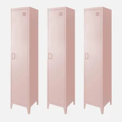 Armario dormitorio industrial con 4 almacenamientos, set de 3