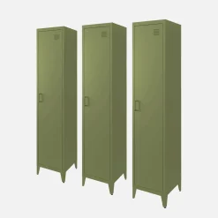 Armario dormitorio industrial con 4 almacenamientos, set de 3