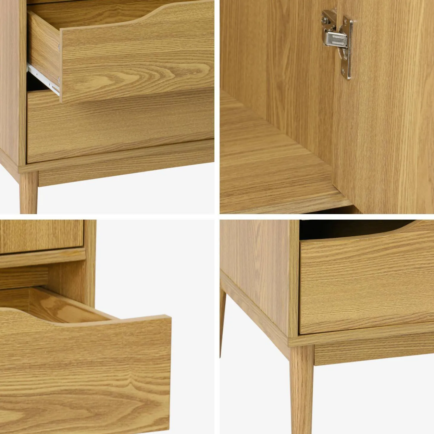 Armario vestidor vintage, decoración en madera, 2 puertas